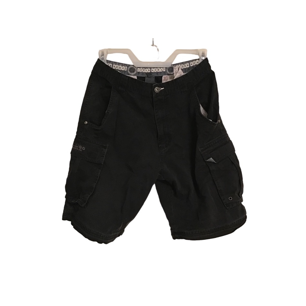 Plugg Black Cargo Shorts 30/32